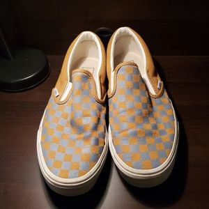Vans checkerboard slip ons